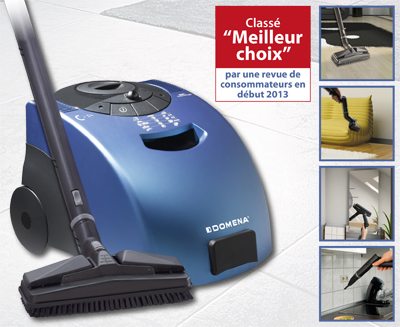 Un nettoyeur vapeur CS 4 de DOMENA et la saleté s'envole !